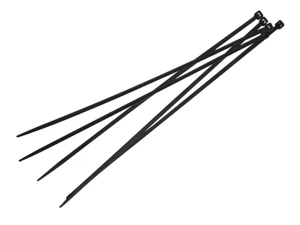 Faithfull FAICT300B Black Cable Ties 300mm x 4.8mm, Pack of 100